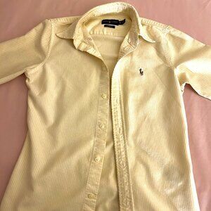 Ralph Lauren- Vintage striped yellow button-up